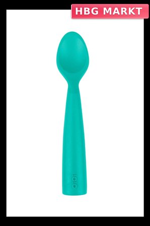 Mey İthalat®   Nam Nam Silikon Mama Kaşığı Aqua Green