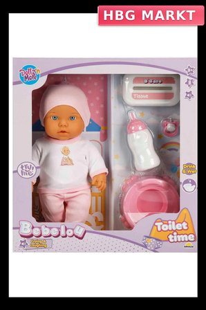 Mey İthalat® 1030141 Sesli Tuvalet Zamanı Bebek Seti 32 cm -