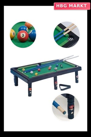 Mini Bilardo Masası Oyuncak Seti 5+ Yaş Eğitici Masa Oyunu
