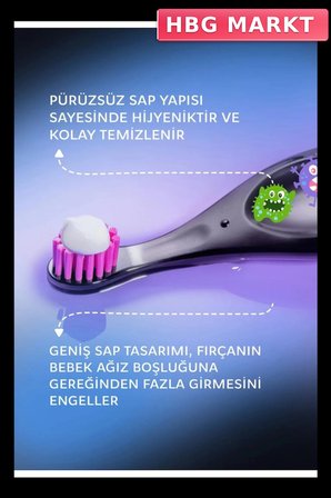 Mey İthalat®  .Baby Neon Ekstra Soft Diş Fırçası 0-3 Yaş