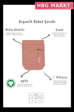 Mey İthalat®   5'li Penye Soket Kutulu Basic Çorap 10131 Pudra