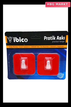2 Parça Pratik Yapışkan Askı
