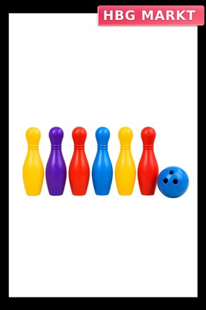 Çocuk Bowling Seti 6 Kuka Renkli Oyun