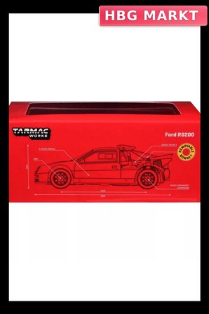Mey İthalat®  Works 1/64 Ford RS200 Red
