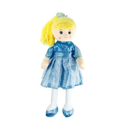 Mey İthalat® AY950C Parlak Elbiseli Bez Bebek 50 cm -Vardem