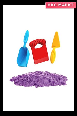 Mey İthalat® 03694 AKSESUARLI MOR KİNETİK OYUN KUMU 1000 GR