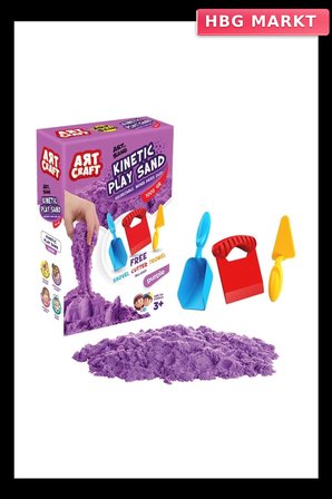 Mey İthalat® 03694 AKSESUARLI MOR KİNETİK OYUN KUMU 1000 GR