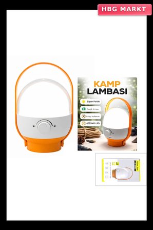 40 LED Kamp Lambası Fener USB Şarjlı Ayarlanabilir Işık 6.4W 2400mAh ST-566