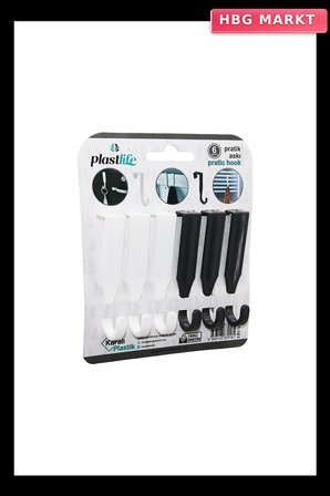 6PCS Tek Kollu Çok Amaçlı Tak Çıkar Pratik Plastik Askı (5647)