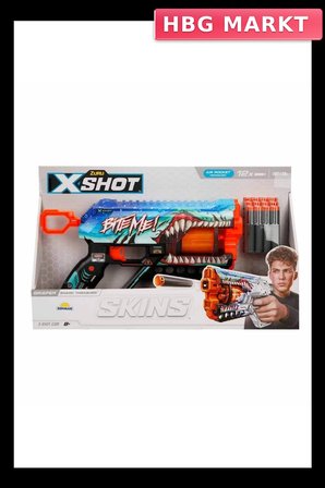 Sünger Dart Atan Silah 32 cm X-Shot Skins Griefer 12'li