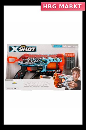 Sünger Dart Atan Silah 32 cm X-Shot Skins Griefer 12'li
