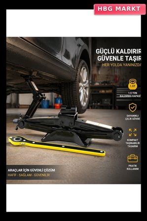 1.5 Ton Kapasiteli Cırcır Kollu Kriko