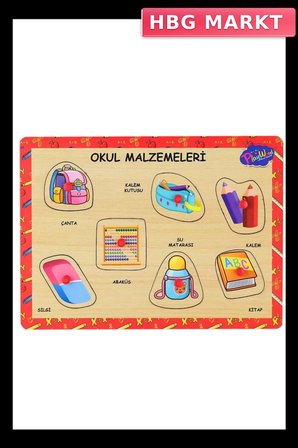 Mey İthalat® ONY-196-197 Ahşap Tutmalı Okul Malzemeleri