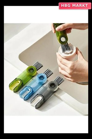 3 Fonksiyonlu Pratik Şişe Temizleme Fırçası Mutfak Banyo Araç İçin Çok Amaç