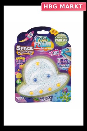 Mey İthalat® Slimy Ever Gece Parlayan Köpük Slime Ufo