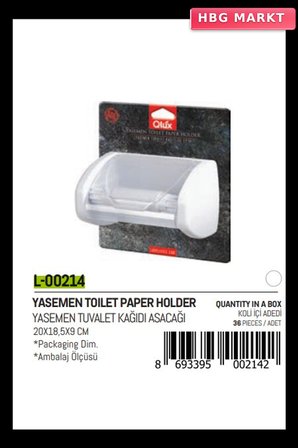 Yasemen Kapaklı WC Kağıtlık