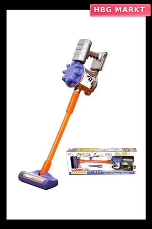 Mey İthalat® Vacuum Cleaner Pilli Kablosuz Oyuncak Dikey Standlı Elektrik Süpürgesi