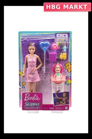 Mey İthalat® FHY97 Skipper Bebek Bakıcısı Bebeği ve Aksesuarları Oyun Seti