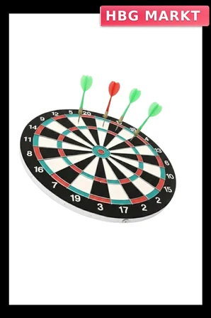 17 İnç Dart Tahtası Geniş Yüzeyli Dart Hedefi