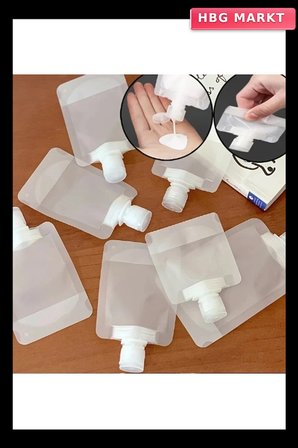 3 Adet 100ml Krem Şampuan Kabı Tekrar Kullanılabilir Set