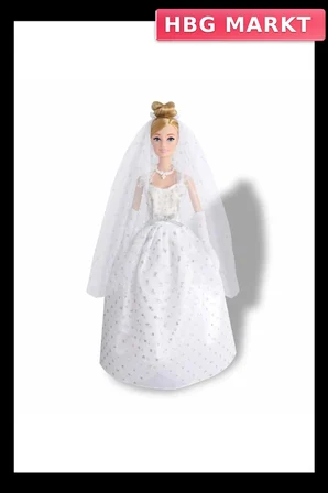 Gelinlikli Manken Bebek 29 cm Eğitici Oyuncak