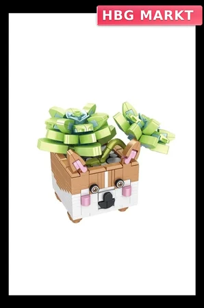 Mey İthalat® P655016 HAYVAN SAKSILARI BUKET SETLERİ 336 PARÇA BLOCK OYUNCAK