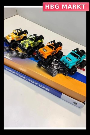 Mey İthalat® SH40934 SÜRTMELİ ARABA OFF ROAD JİP PLASTİK