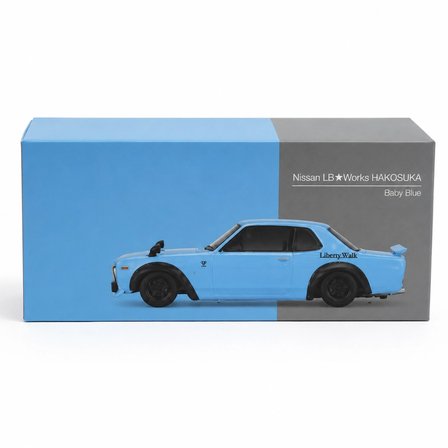 Mey İthalat® Model Araç 1/64 Nissan LB Works HAKOSUKA Baby Blue