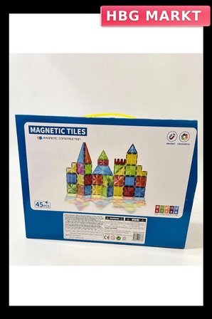 Magnet Yıldız Elmas Seri Bloklar 45 Parça Eğitici Oyuncak