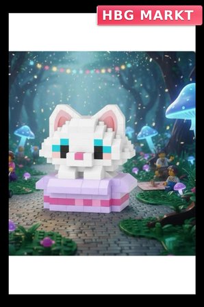 Kedi 170 Parça Blok Oyuncak Mini Poşet Eğitici Yapı Seti