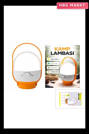 34 LED Kamp Lambası Fener USB Şarjlı Ayarlanabilir Işık 4.8W 2400mAh ST-566