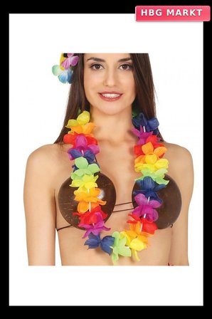 Rengarenk Hawaii Boyun Çelengi Havai Partisi Kolyesi 1 Adet