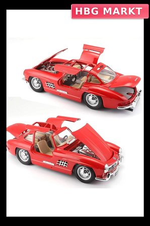 Mey İthalat®  22023 Burago 1:24 Mersedes Benz 300SL 1954 Model Araba