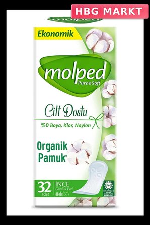 Mey İthalat®   Pure&Soft Cilt Dostu Ped Eko 32 Adet