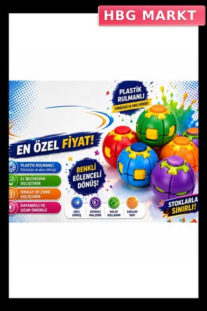 Spin Ball Rulmanlı Dönen Oyuncak 30+sn Dönüş Süresi Tekli