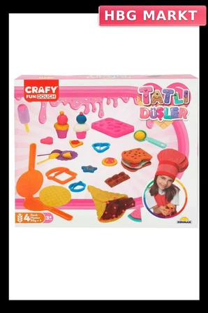Mey İthalat® Tatlı Düşler Oyun Hamuru Seti 200 gr 22 Parça