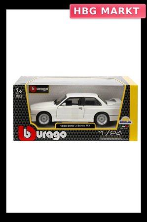Mey İthalat® 21100 Burago 1:24 BMW M3 1988 Model Araba