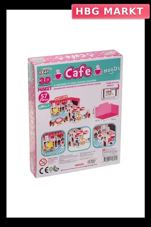 Mey İthalat® Cafe Maket 3 Boyutlu Puzzle