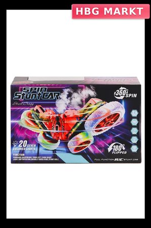 Mey İthalat® HG-4-45 Kumandalı Işıklı Buharlı Stunt Spin Araba -Vardem Oyuncak