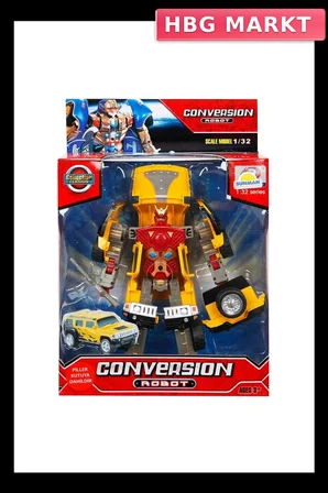 Mey İthalat® 1:32 Sesli ve Işıklı Dönüşebilen Robot