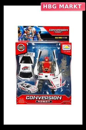 Mey İthalat® 1:32 Sesli ve Işıklı Dönüşebilen Robot