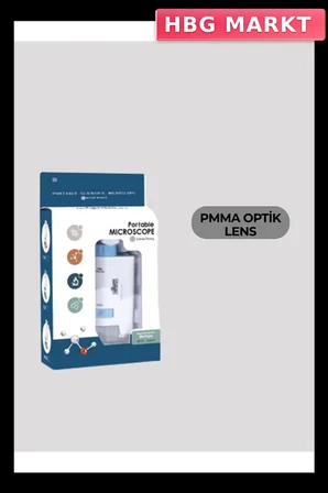 Mey İthalat® Taşınabilir LED Işıklı Cep Mikroskop – 80X–200X Büyütme