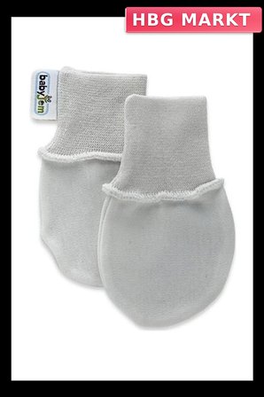 Mey İthalat®  Yenidoğan Bebek Eldiveni 398 Gri