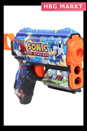 Dart Fırlatıcı Oyuncak 8 Dartlı Sonic Skins