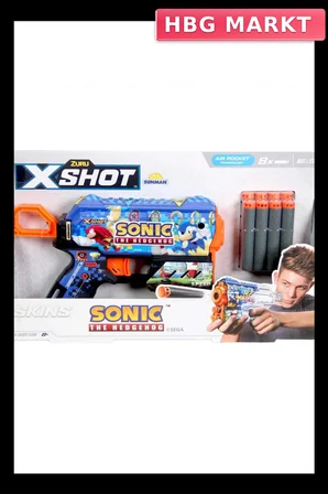 Dart Fırlatıcı Oyuncak 8 Dartlı Sonic Skins