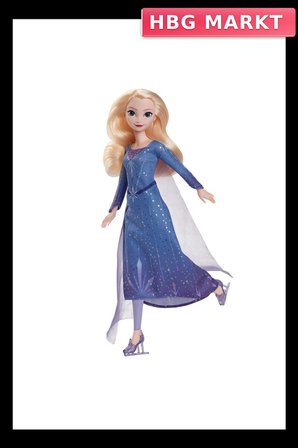 Mey İthalat®  JBG53 Disney Karlar Ülkesi Buz Pateni Temalı Elsa Bebek