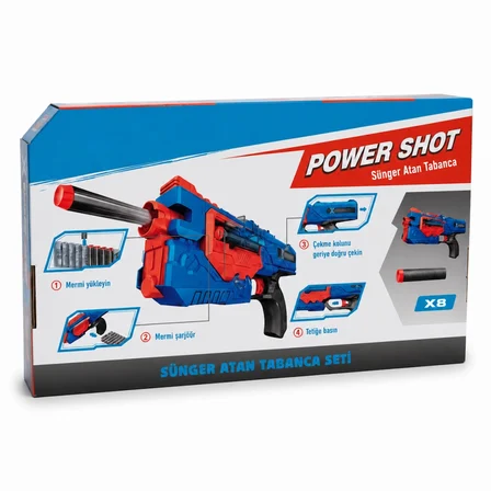 Mey İthalat® SH59634 OYUNCAK SİLAH SÜNGER MERMİ ATAN adet fiyatıdır