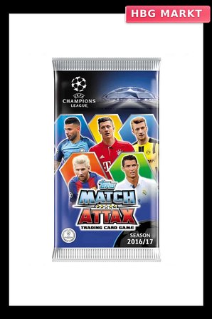Mey İthalat® UEFA Şampiyonlar Ligi 16/17 Match Attax Futbolcu Kartları - ( 1 PAKET FİYATIDIR )