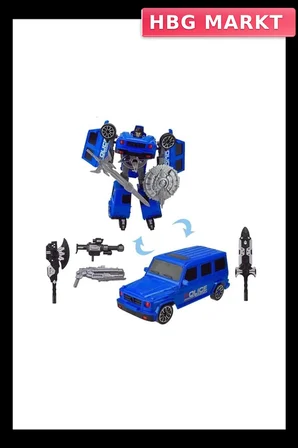 Mey İthalat® 5039 -YFN-ROBOT TRANSFORMER POLICE-G/FAST FLAME 2R 2A