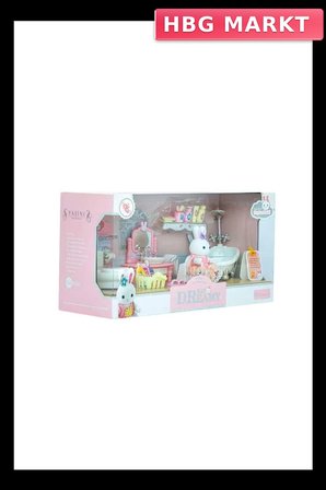 Mey İthalat® MİNİ TAVŞAN BÜYÜK BANYO OYUN SETİ